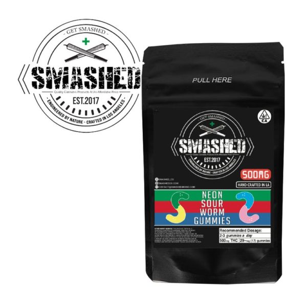 Neon Sour Worms 500mg