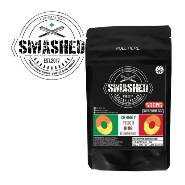 Smashed Chamoy Peach Rings - 500mg