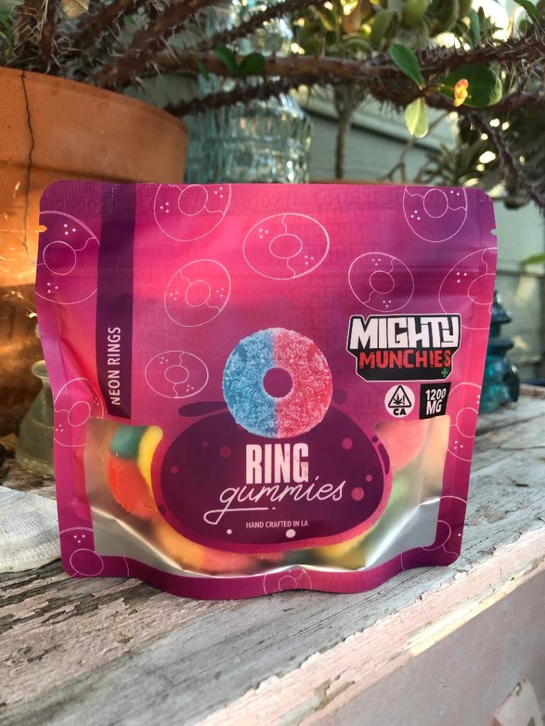 Neon Rings - 1200mg - Mighty Munchies - Thin Air Nursery