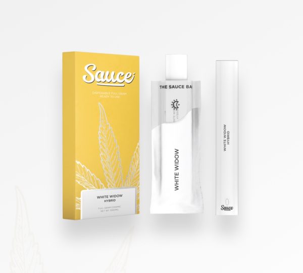 Sauce Bar - White Widow - Live Resin - Hybrid - Disposable  - 1 Gram 1000mg