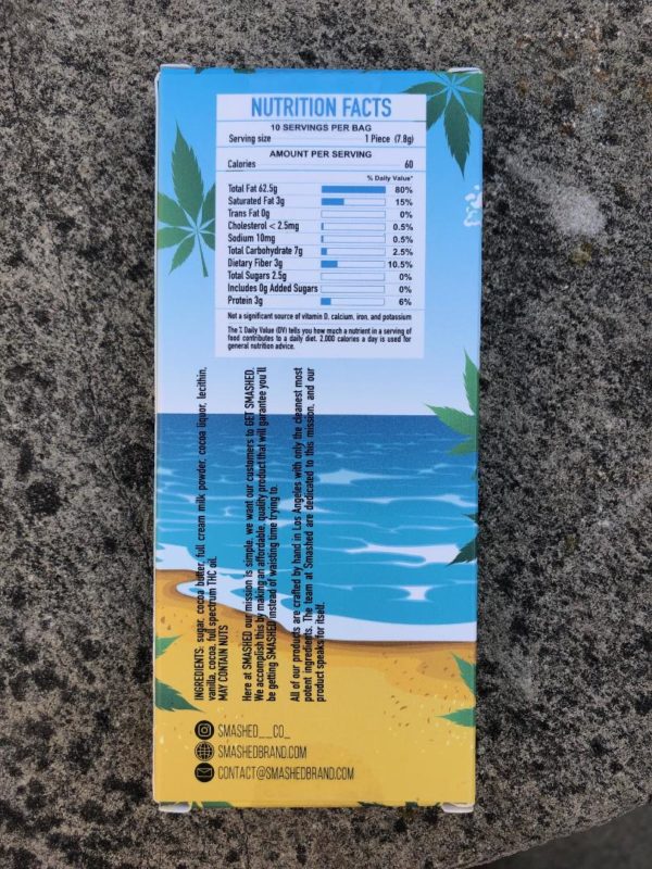 Milk Choclate Bar - C-Way - Milk Chocolate W/ Milk Chocolate /Caramel Filling 1000MG - Image 2