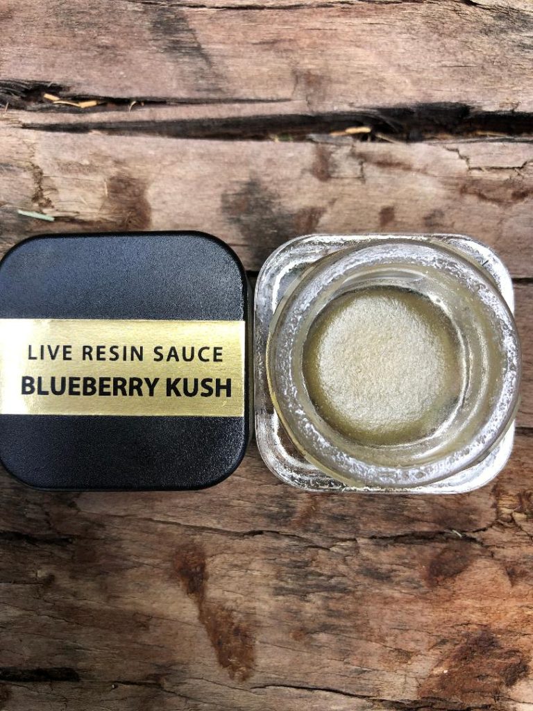 Haute Sauce Live Resin Sauce Blueberry Kush 1 Gram Thin Air Nursery