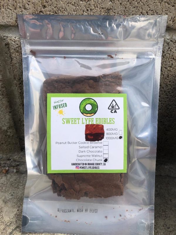 Chocolate Chunk Brownie - 1000mg - Sweetlyfe