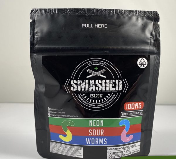 Smashed Neon worms - 100mg