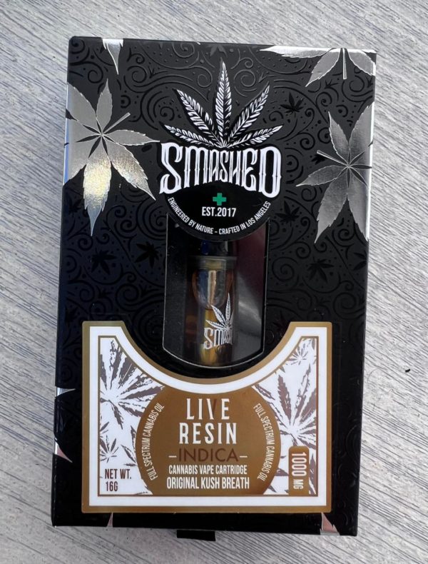 Smashed - Kush Breath -  Live Resin - Indica - 1gram