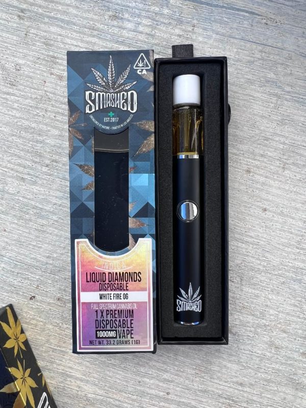 Smashed Liquid Diamonds Disposable - White Fire OG - 1Gram - Hybrid
