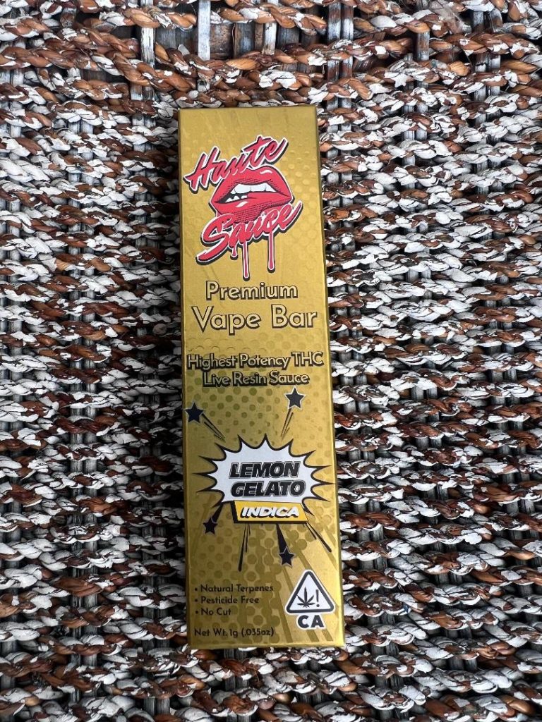Haute Sauce Disposable Lemon Gelato 1 Gram Indica Thin Air