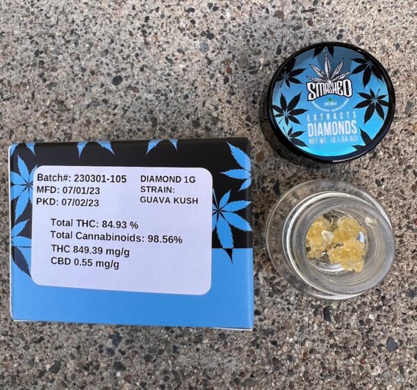 Smashed - Diamonds - Guava Kush - Sativa - 1G
