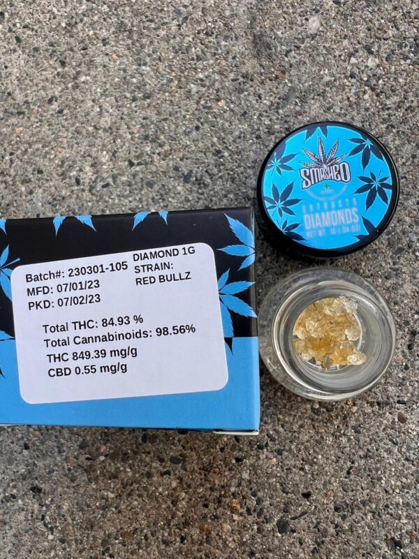 Smashed - Diamonds - Red Bullz - Hybrid - 1g