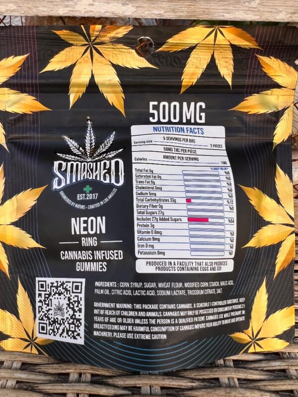 500mg Smashed Neon Rings - Image 2