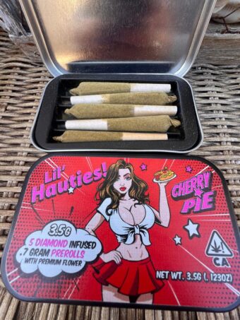 Haute Sauce - Lil Hauties - 5 Joints - Cherry Pie - Hybrid - Diamond Infused
