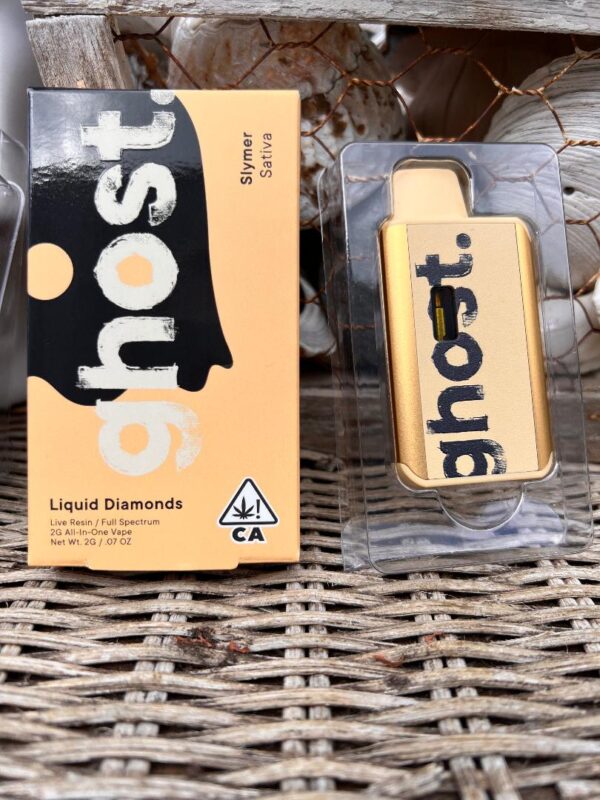 Ghost Disposable -Slymer - Liquid Diamonds Live Resin -  2Gram - Sativa