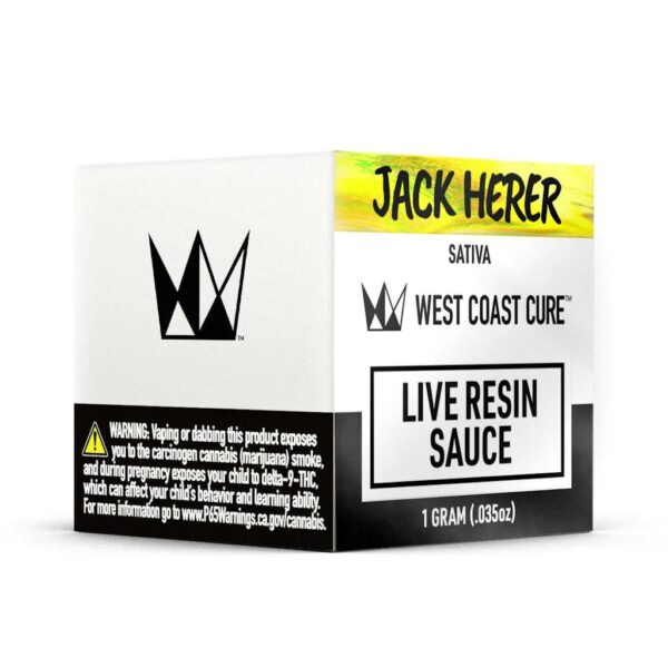 West Coast Cure - Jack Herer - Live Resin Sauce -  1gram 80.19% THC - Image 3