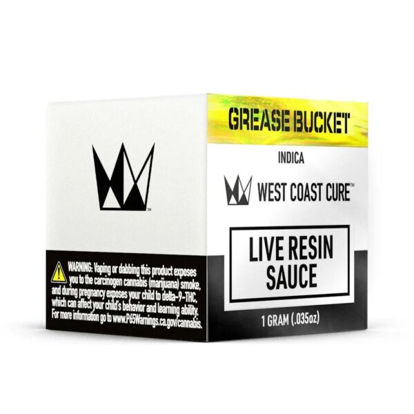 West Coast Cure - Grease Bucket - Live Resin Sauce -  1gram 75.65% THC - Image 2