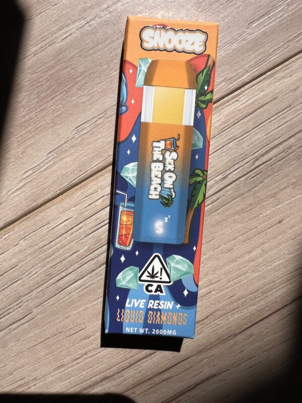 Snooze - Sex On The Beach - Live Resin+Liquid Diamonds  - Hybrid - 2g Disposable