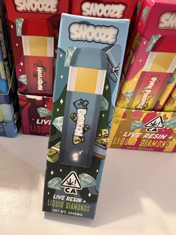 Snooze - Birken - Live Resin+Liquid Diamonds  - Hybrid - 2g Disposable