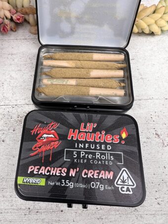 Haute Sauce - Lil Hauties - 5 Joints - Peaches n' Cream - Hybrid - Diamond Infused