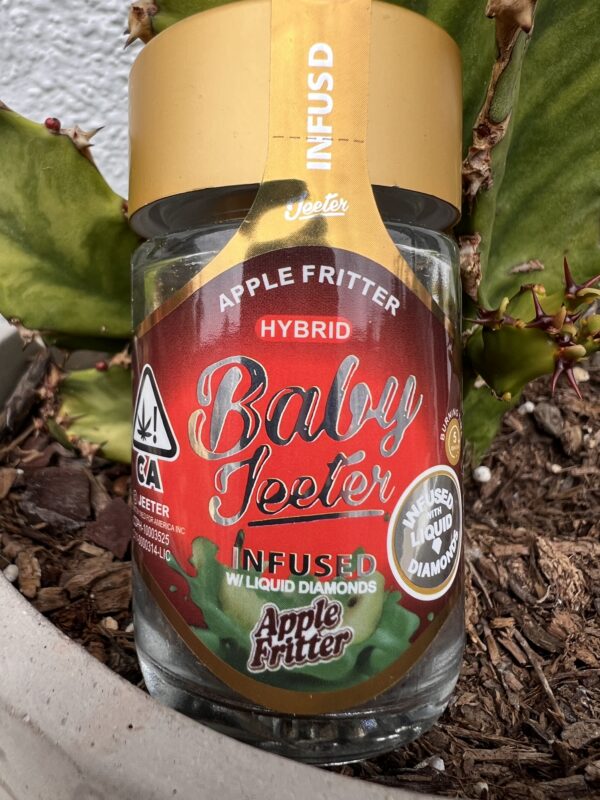 Baby Jeeter - Apple Fritter - Hybrid - 5Baby Prerolls - Infused Liquid Diamonds/kief