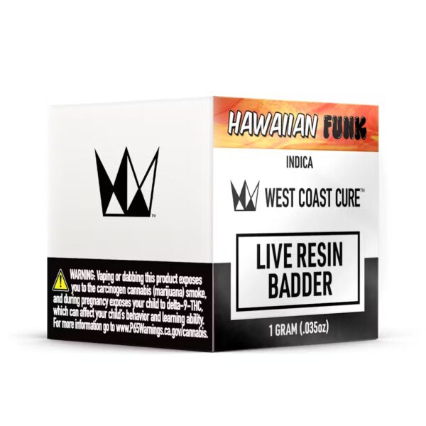 West Coast Cure - Live Resin Badder - Hawaiian Funk - 1gram - Image 2