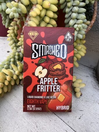 Smashed - Eighth Vape - Liquid Diamonds Live Resin - Apple Fritter  - Hybrid -  3.5G