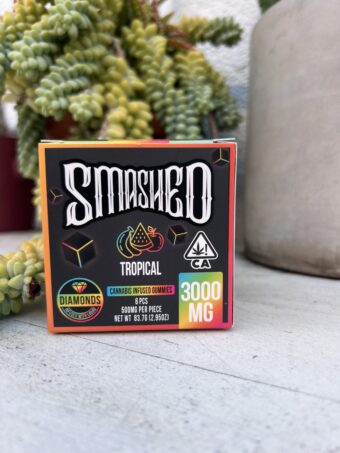 Smashed -Diamond Infused - Tropical Cubes - 3000mg - sativa