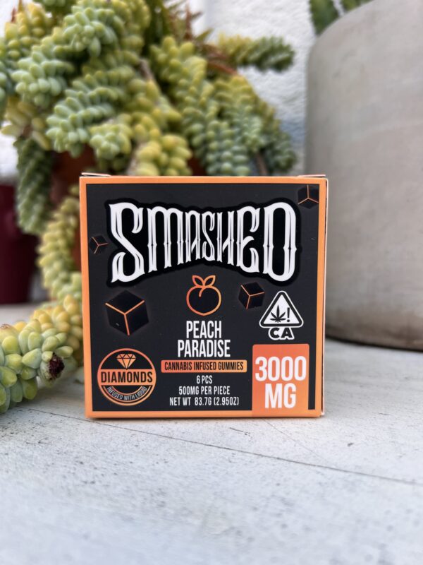 Smashed -Diamond Infused - Peach Paradise Cubes - 3000mg - sativa