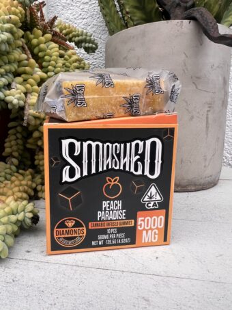 Smashed -Diamond Infused - Peach Paradise -  Cubes - 5000mg - Sativa