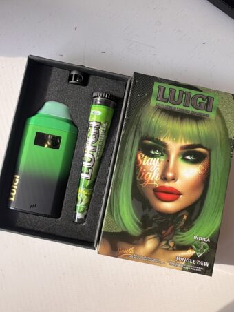 LUIGI  - Disposable -Jungle Dew - Indica -  (Live Resin Liquid Diamonds) 2G+Pre-Roll