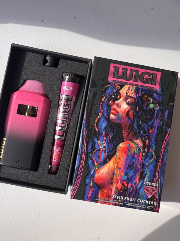 LUIGI  - Disposable - Kefir Fruit Cocktail - Hybrid -  (Live Resin Liquid Diamonds) 2G+Pre-Roll