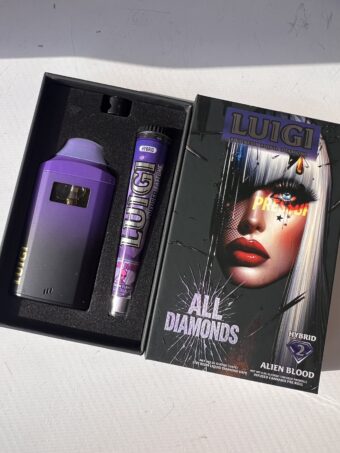 LUIGI  - Disposable - Alien Blood - Hybrid -  (Live Resin Liquid Diamonds) 2G+Pre-Roll