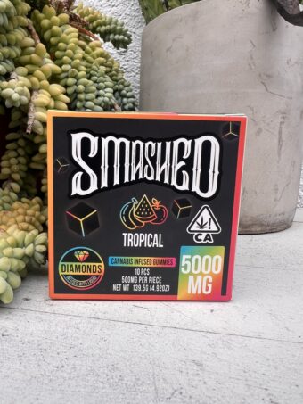 Smashed -Diamond Infused - Tropical  - 5000mg - Indica