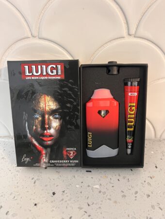 LUIGI  - Disposable -Grave Berry Kush -Indica- (Live Resin Liquid Diamonds) 2G+Pre-Roll
