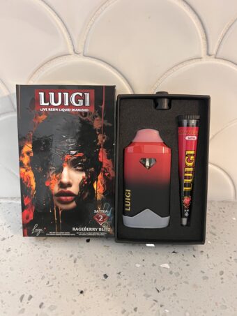 LUIGI  - Disposable -RageBerry - Sativa -  (Live Resin Liquid Diamonds) 2G+Pre-Roll
