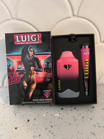 LUIGI  - Disposable -Sour Cran Smash - Hybrid -  (Live Resin Liquid Diamonds) 2G+Pre-Roll