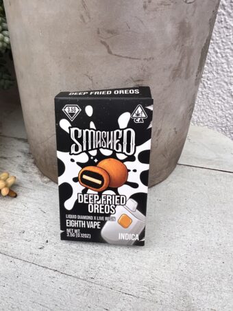 Smashed - Eighth Vape - Liquid Diamonds Live Resin - Deep Fried Oreos   - Indica -  3.5G