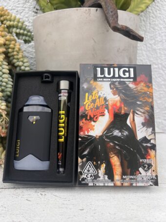 LUIGI  - Disposable - Midnight Twist - Hybrid -  (Live Resin Liquid Diamonds) 2G+Pre-Roll