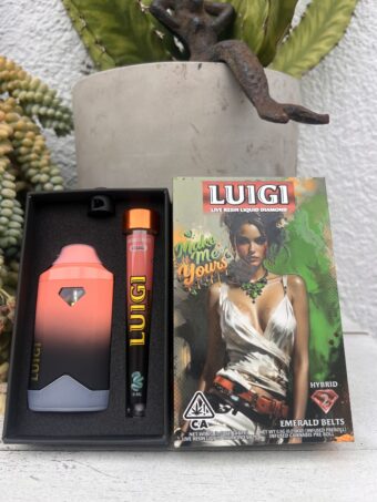 LUIGI  - Disposable - Emerald Belt - Hybrid -  (Live Resin Liquid Diamonds) 2G+Pre-Roll