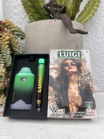LUIGI  - Disposable - New Money Honey- Hybrid -  (Live Resin Liquid Diamonds) 2G+Pre-Roll