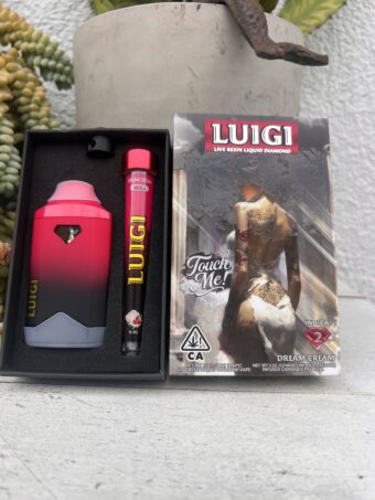 LUIGI  - Disposable - Dream Cream - Indica - (Live Resin Liquid Diamonds) 2G+Pre-Roll