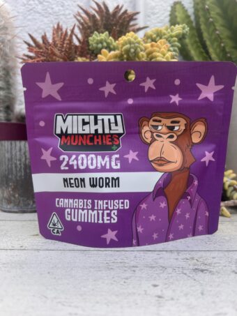 Neon Worms - Mighty Munchies - 2400mg