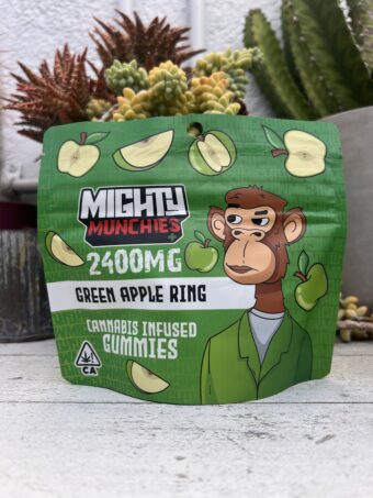 Green Apple Rings - Mighty Munchies - 2400mg