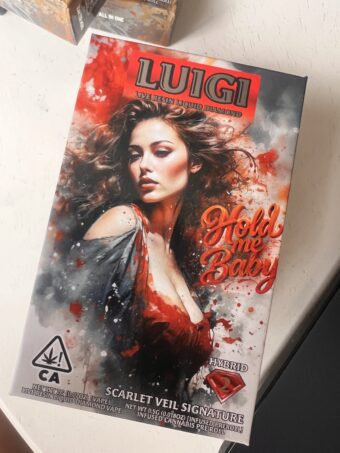 LUIGI  - Disposable - Scarlet Veil Signature  - hybrid - (Live Resin Liquid Diamonds) 2G+Pre-Roll